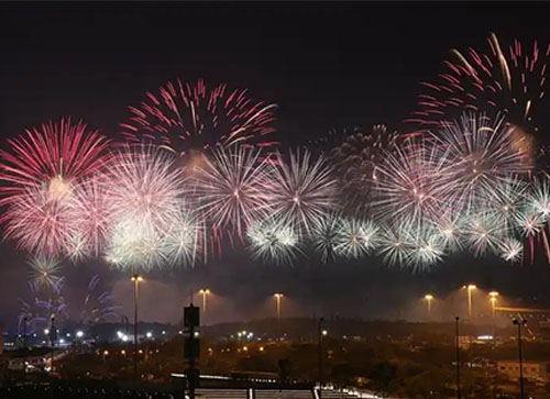 确山县焰火晚会